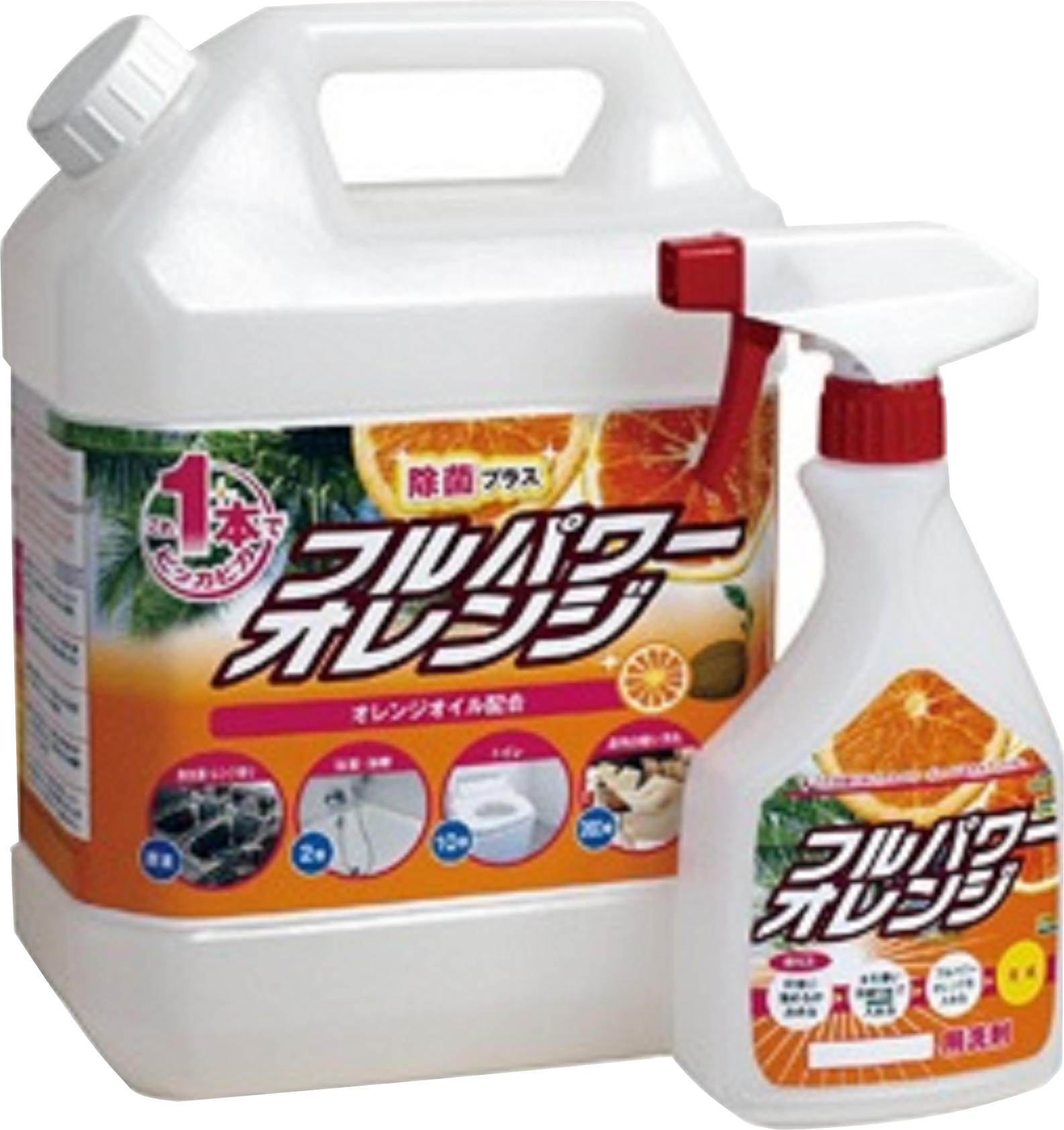 [合成洗剤]フルパワーオレンジ 4L - 業務用食器洗浄機と洗剤の販売、メンテナンスはお任せください